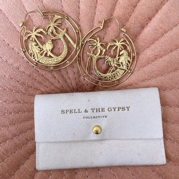 Spell and the gypsy collective ocean hoop earrings - Picture 5 of 5